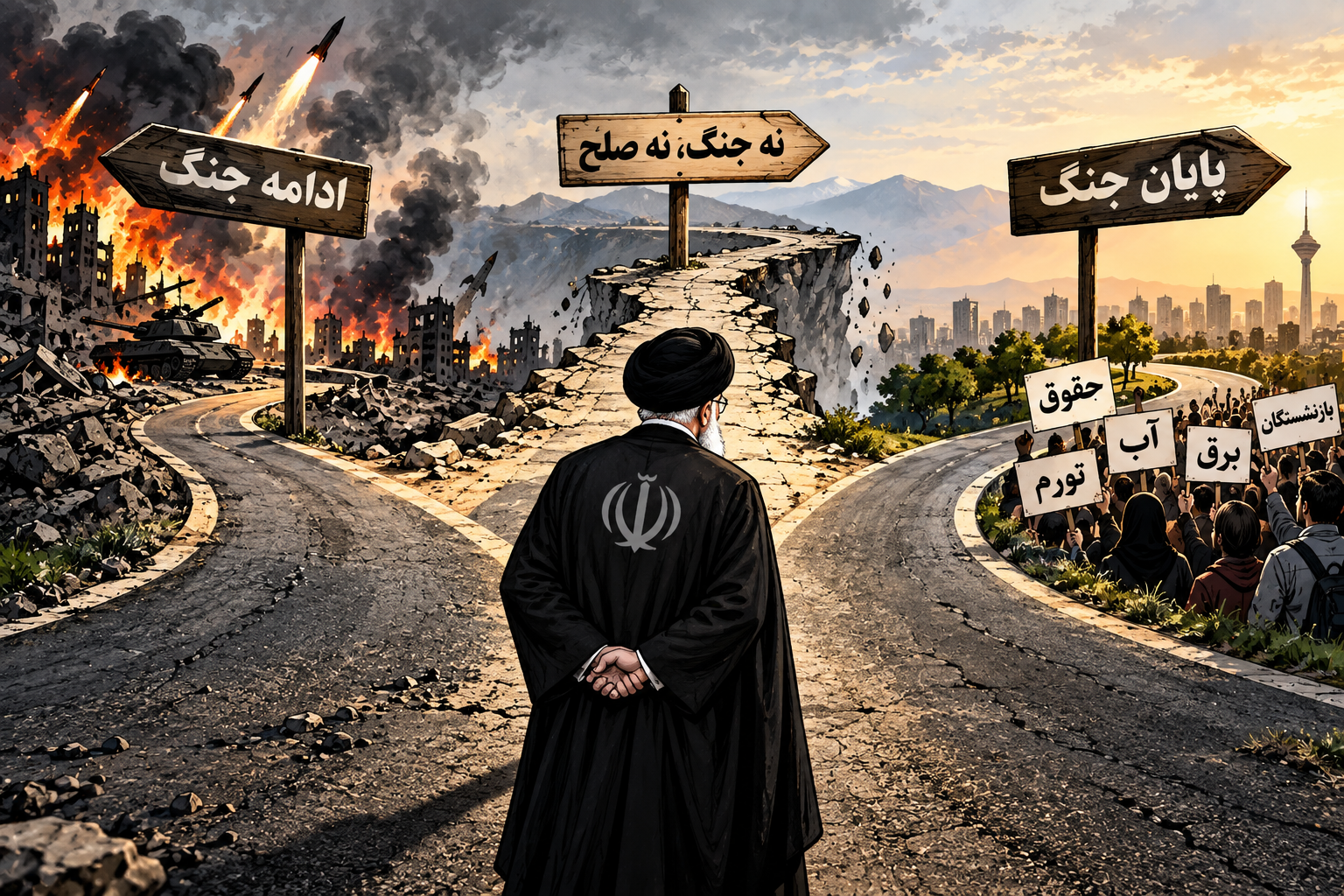 سه راهی جنگ و انتخاب